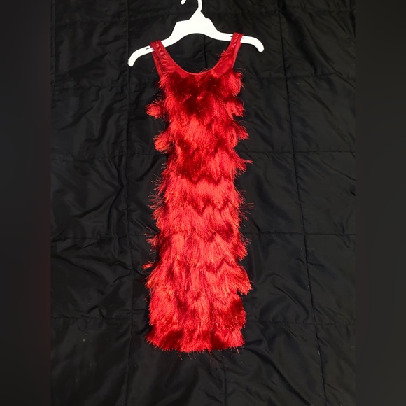 Revolution Other - Red fringe dance costume